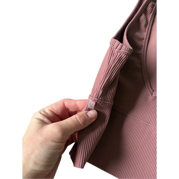 Lululemon Power Pivot Tank Everlux SIZE 6 Dusty Rose Pink Athletic - Picture 5 of 5